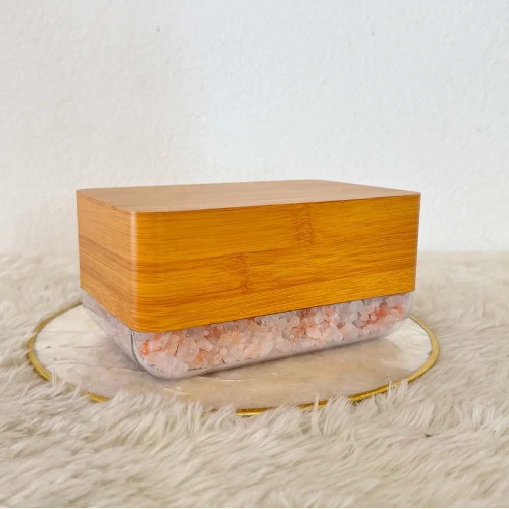 NEW Sunrise Simulator Salt Lamp Alarm Clock Wireless Phone Charger - Picture 2 of 14